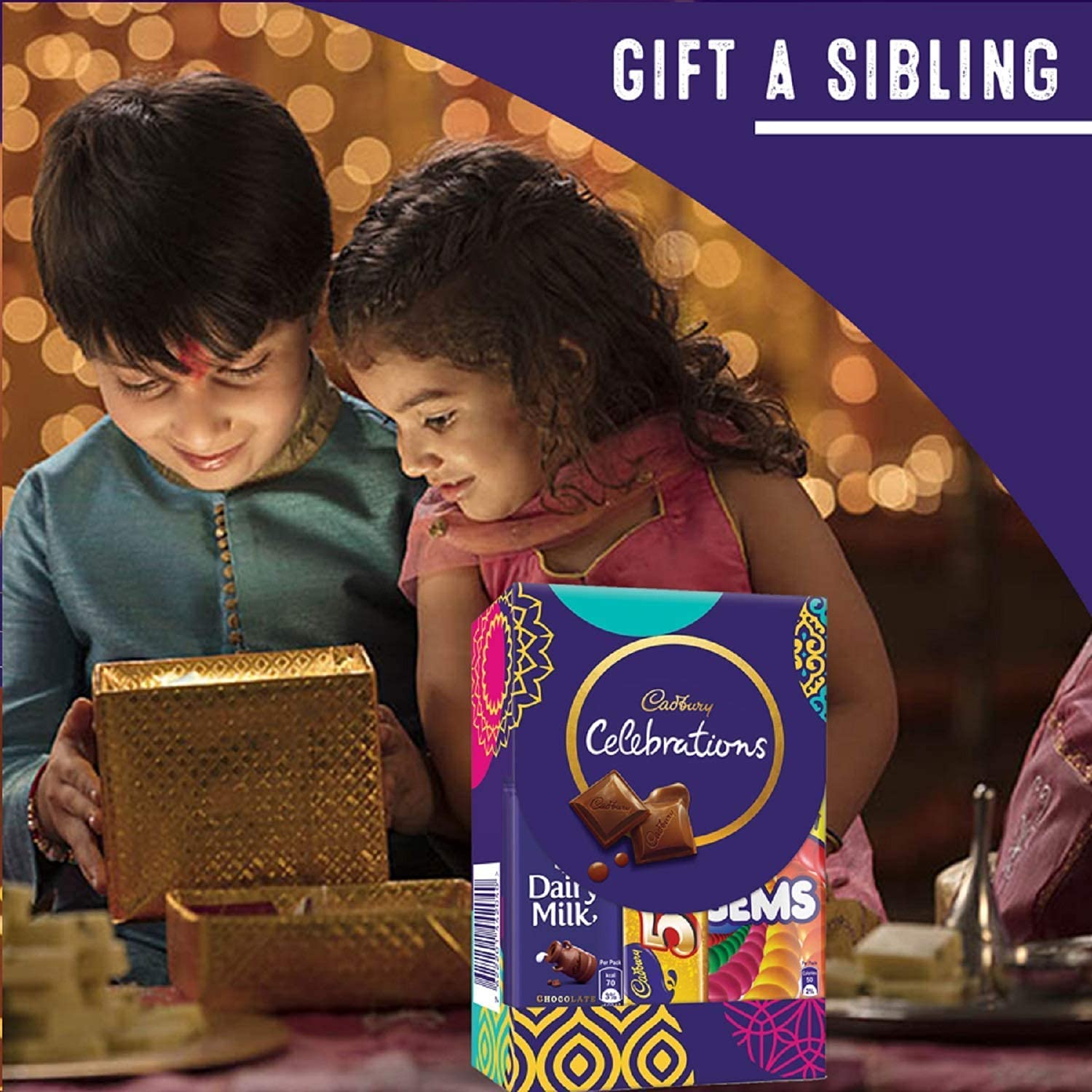 Set of 2 Rakhi For Brother With Chocolate Combo