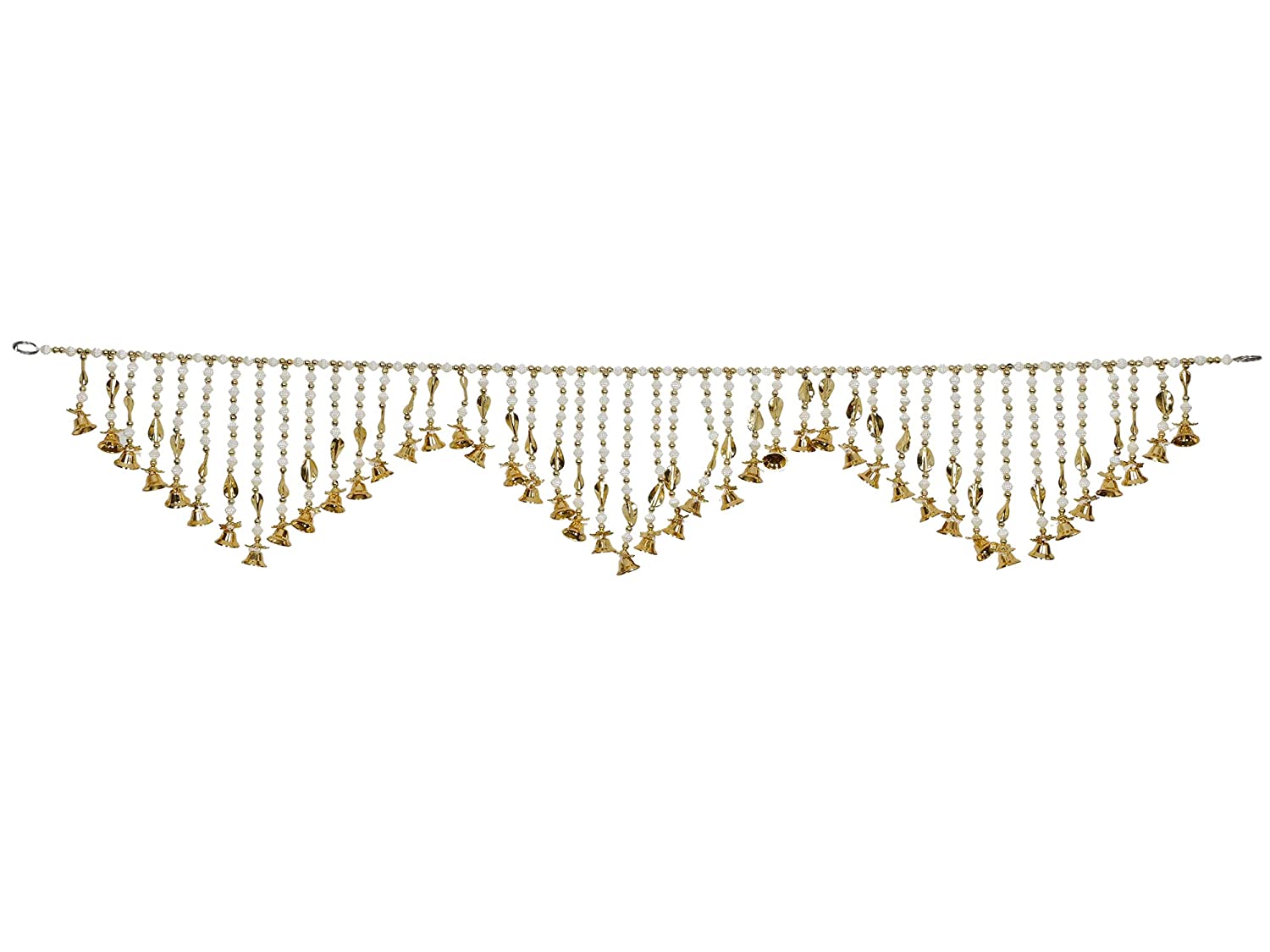 Pearls with Bell Hanging Bandarwal for Door 